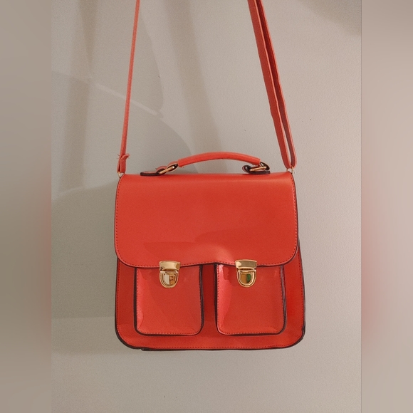 Magenta Back Pack Satchel Bag - Picture 2 of 12